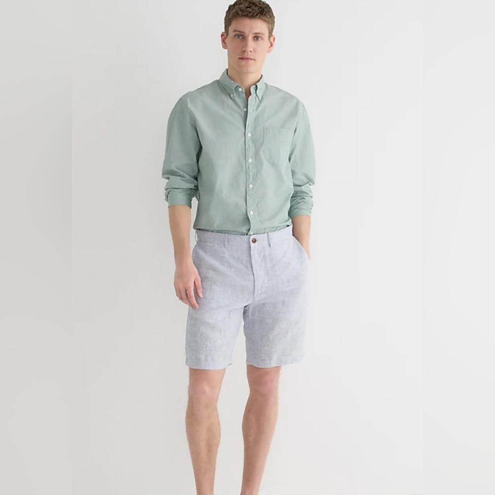 J Crew Mercantile Linen Blend Mens Short